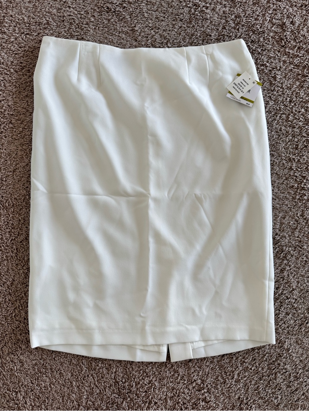 NWT Kasper Linen Skirt | Size: US 14 | Vanilla Ice